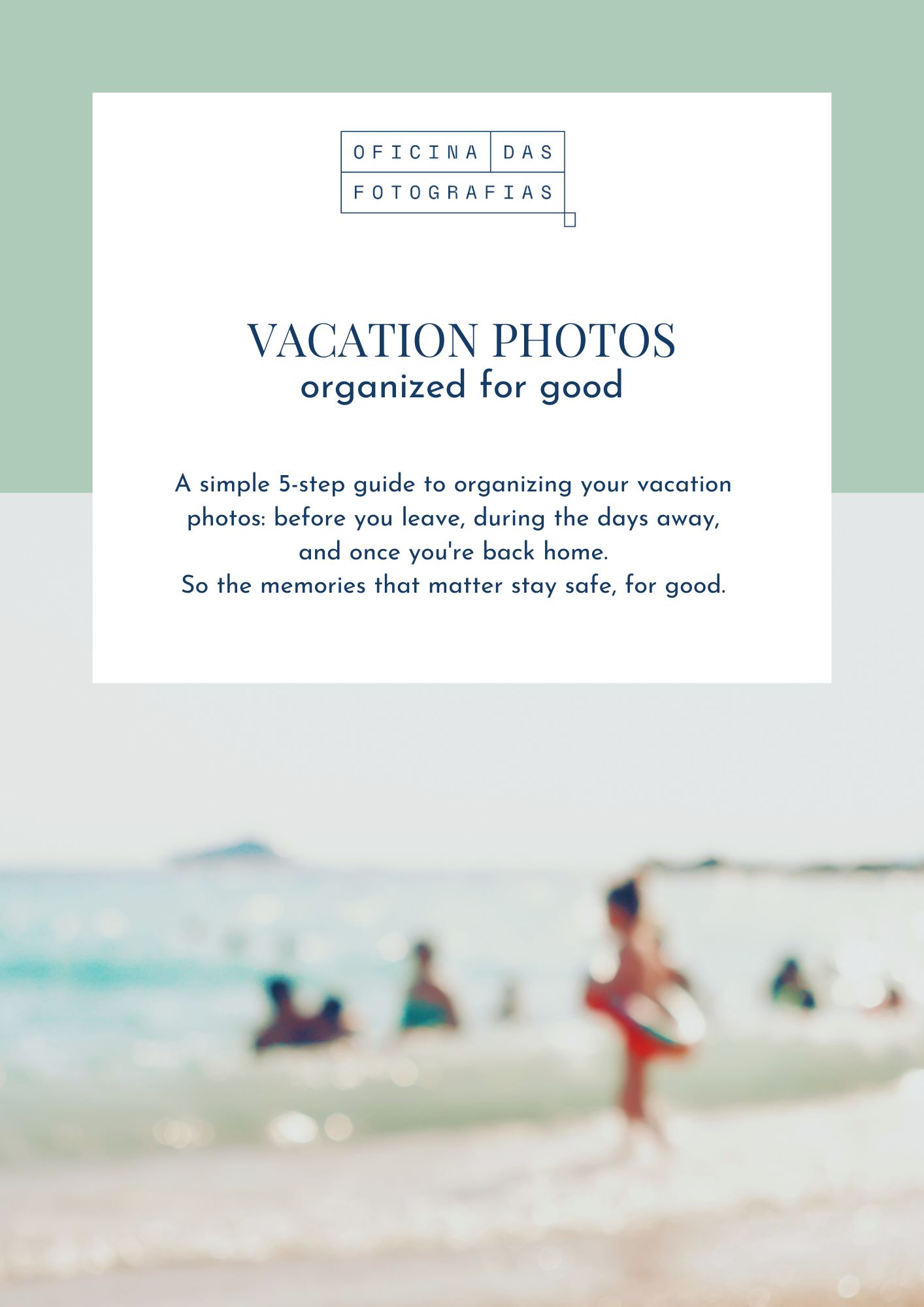 Cover of the guide Holiday Photos, Organised for Good
